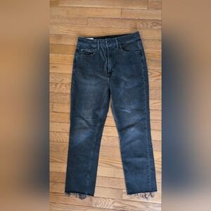 Gap Vintage Sky High Charcoql Blaco Jeans 6 Short